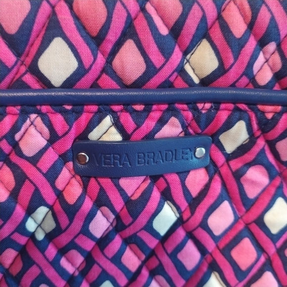 Vera Bradley Pink Diamonds Trimmed Trapeze Katalina Crossbody Bag - Picture 8 of 9